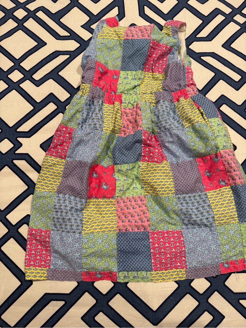 Vineyard Vines Patchwork Print Sundress